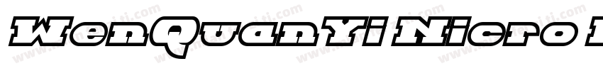 WenQuanYi Nicro Hei字体转换